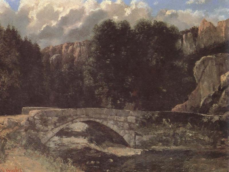 Gustave Courbet Bridge France oil painting art